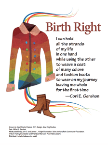 "Birth Right" by Cori E. Gershon.